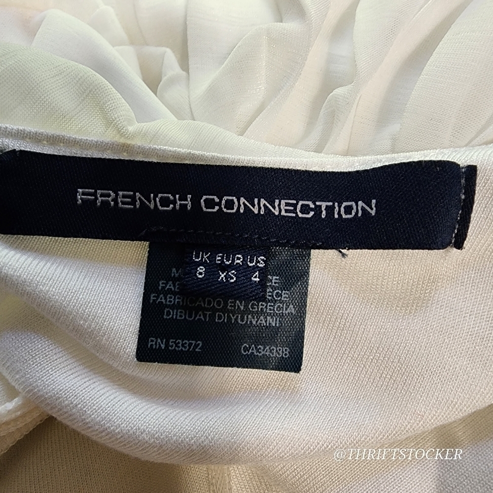 French Connection Adanna Pleated White Dress - Picture 8 of 10